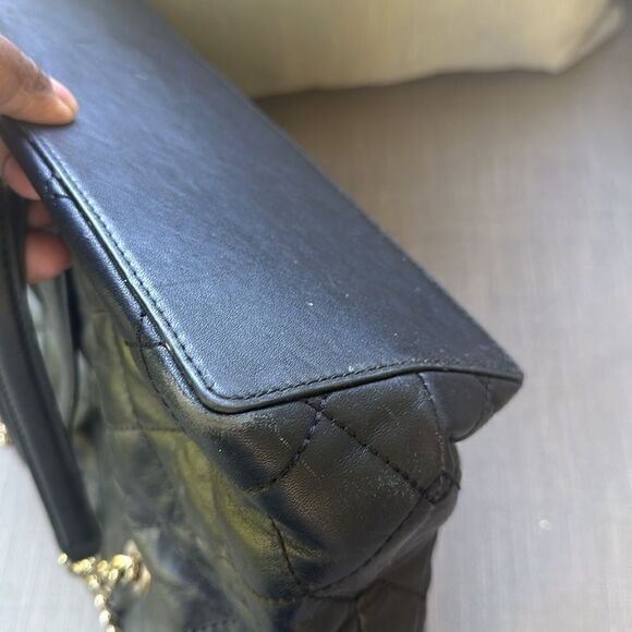 Kate Spade Black Quilted Leather Large Emerson Place Priya Shopper Tote - Picture 9 of 12